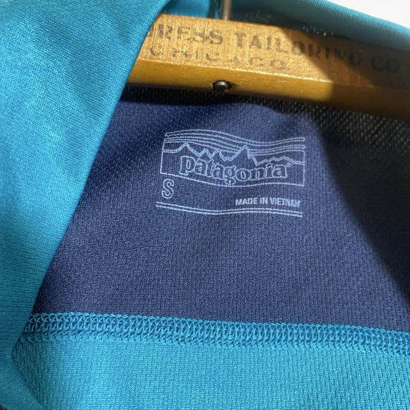 Patagonia Men's Dirt Craft Short Sleeve Cycling Jersey Blue Size Small - Picture 3 of 8